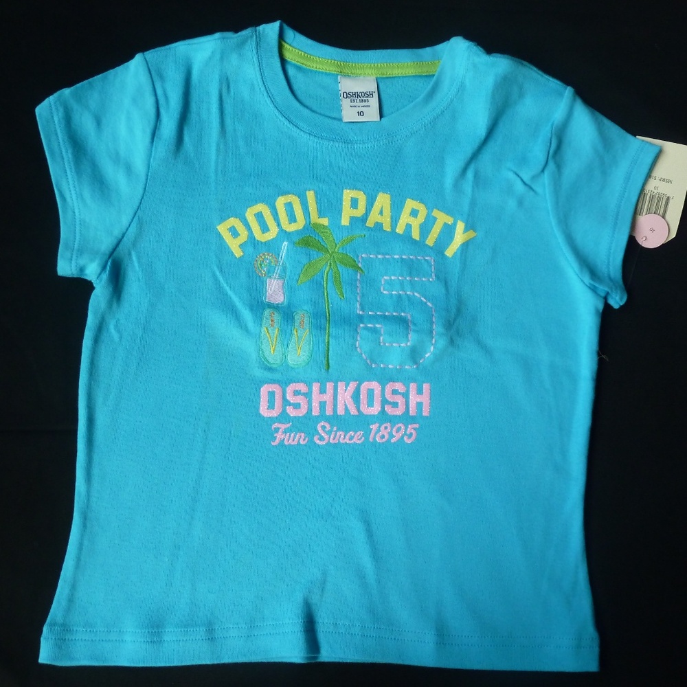 Vintage Osh Kosh Girls 10 Pool Party T